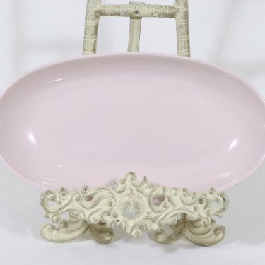 Arabia X platter, pink, small, without decoration