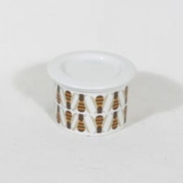 Arabia Pomona purnukka, hunaja, suunnittelija Raija Uosikkinen, hunaja, serikuva, retro