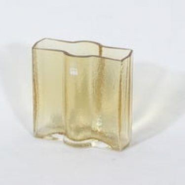 Riihimäen lasi Railo maljakko, amber, suunnittelija Nanny Still, pieni