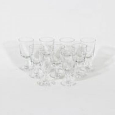 Nuutajärvi Astor lasit, 3 cl, 9 kpl, suunnittelija Saara Hopea, 3 cl