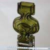 Riihimäen lasi 1310 maljakko, oliivinvihreä, suunnittelija Helena Tynell,  kuva 2