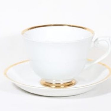 Arabia Rekvisita kahvikuppi, 2.87 l, suunnittelija , 2.87 l, suuri, kultaraita