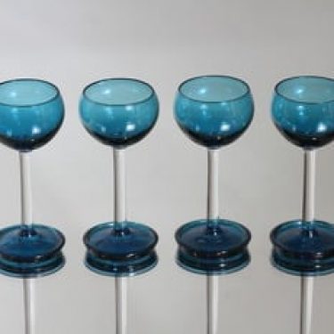 Riihimäen lasi Harlekiini liköörilasit, 3 cl, 4 kpl, suunnittelija Nanny Still, 3 cl