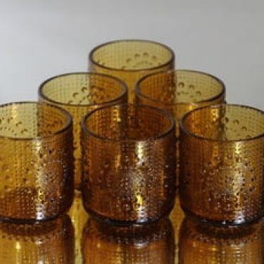 Riihimäen lasi Grapponia lasit, 16 cl, 6 kpl, suunnittelija Nanny Still, 16 cl