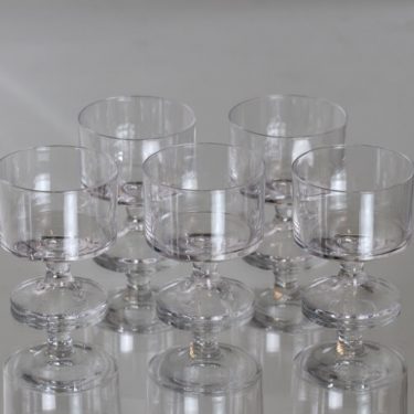 Iittala Karelia lasit, 7 cl, 5 kpl, suunnittelija Tapio Wirkkala, 7 cl, pieni
