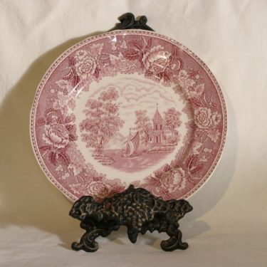 Arabia Maisema dinner plate, copper ornament