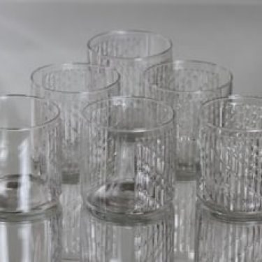 Riihimäen lasi Flindari lasit, 20 cl, 6 kpl, suunnittelija Nanny Still, 20 cl