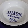 Arabia Paju soup bowl, 1.08 l, designer Anja Jaatinen-Winqvist, hand-painted, signed, retro, 5