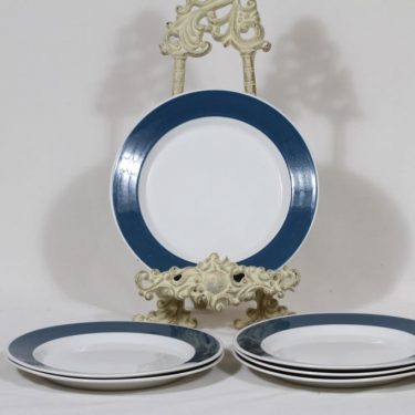 Arabia Savoy lautaset, sininen, 6 kpl, suunnittelija ,