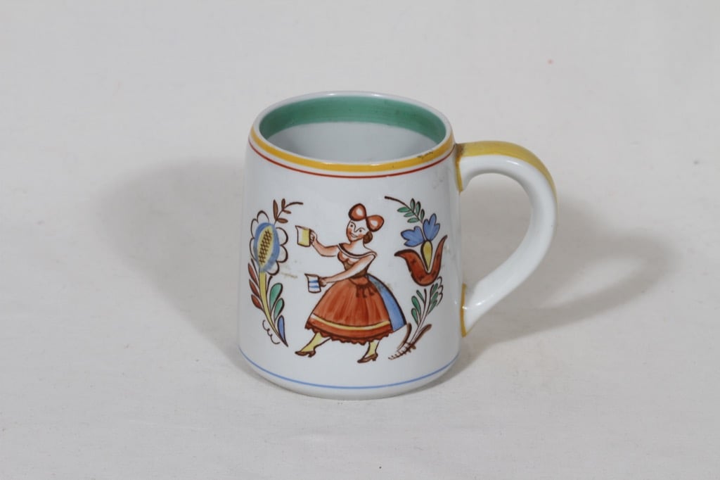 Arabia Talonpoika beer mug, 40 cl, designer Svea Granlund, hand-painted