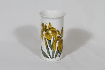 Arabia Botanica maljakko, Keltainen kurjenmiekka, suunnittelija Esteri Tomula, Keltainen kurjenmiekka, serikuva