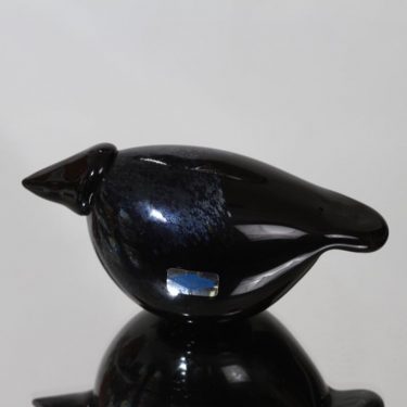 Nuutajärvi bird, Variksenpoika / Baby crow, designer Oiva Toikka, signed