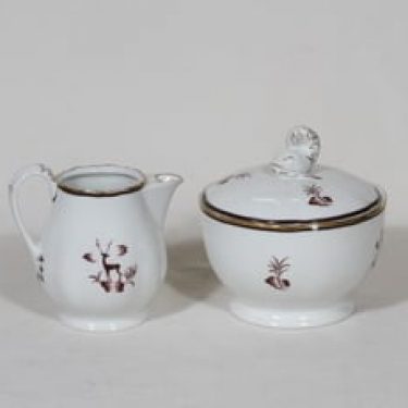 Arabia Diana sokerikko ja kermakko, suunnittelija , siirtokuva