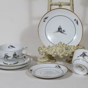 Arabia Tuulikki kahvikupit ja lautaset, 2 kpl, suunnittelija , painokoriste