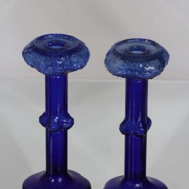 Kumela candlesticks, blue, 2 pcs, designer Kaj Blomqvist