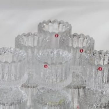 Iittala Ultima Thule tuikkulyhdyt, kirkas, 6 kpl, suunnittelija Tapio Wirkkala,