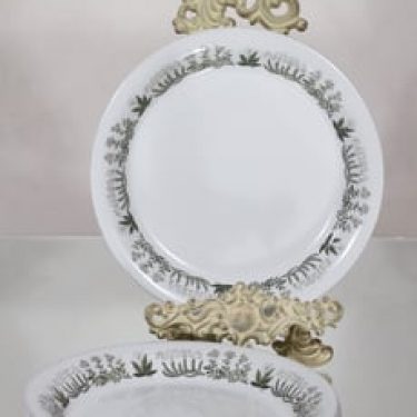 Arabia Polaris lautaset, matala, 5 kpl, suunnittelija Raija Uosikkinen, matala