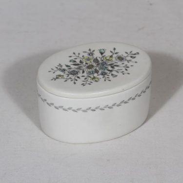 Arabia Fennica jar, hand-painted, designer Esteri Tomula, matt glaze, printed, signed