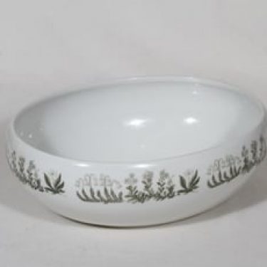 Arabia Polaris kulho, suunnittelija Raija Uosikkinen, soikea, serikuva