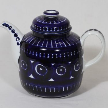 Arabia Valencia coffee pot, hand-painted, designer Ulla Procope, signed