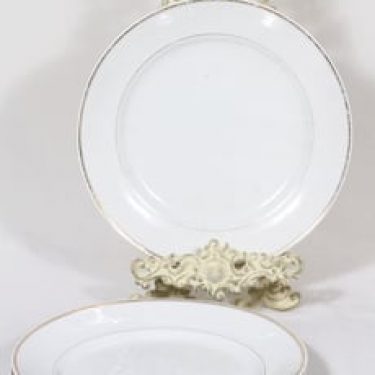 Arabia nimetön koriste lautaset, matala, 3 kpl, suunnittelija , matala, kultakoriste