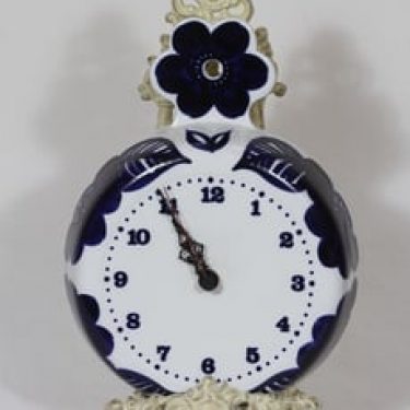 Arabia Köökki kello, käsinmaalattu, suunnittelija Gunvor Olin-Grönqvist, käsinmaalattu, signeerattu