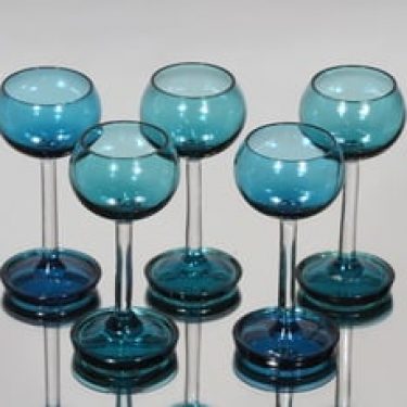 Riihimäen lasi Harlekiini liköörilasit, 3 cl, 5 kpl, suunnittelija Nanny Still, 3 cl, pieni