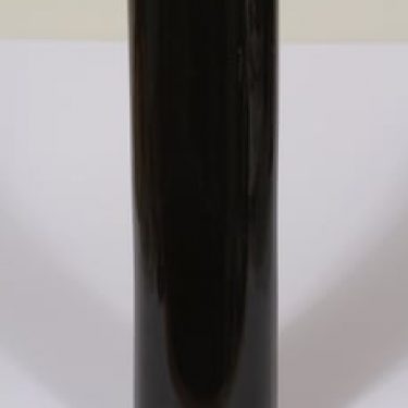 Arabia maljakko, musta lasite, suunnittelija Howard Smith, suuri