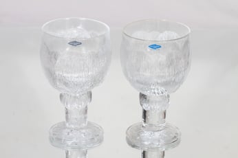 Nuutajärvi Pioni lasit, 30 cl, 2 kpl, suunnittelija Oiva Toikka, 30 cl