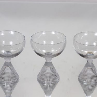 Iittala Briljant cocktail-lasit, kirkas, 3 kpl, suunnittelija Tapio Wirkkala,