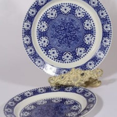 Arabia Ali lautaset, sininen, 2 kpl, suunnittelija Raija Uosikkinen, kuparipainokoriste
