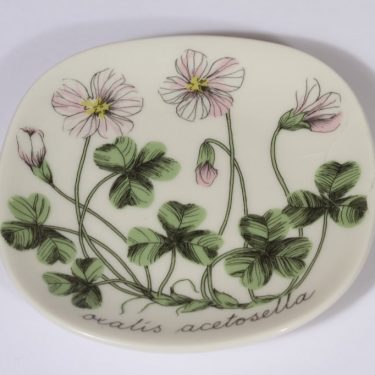 Arabia Botanica decorative plate, Ketunleipä, designer Esteri Tomula, small, silk screening