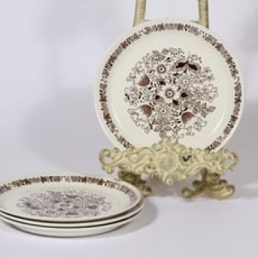 Arabia Tuula lautaset, pieni, 4 kpl, suunnittelija Esteri Tomula, pieni, serikuva