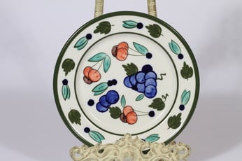 Arabia Palermo leivoslautanen, käsinmaalattu, suunnittelija Dorrit von Fieandt, käsinmaalattu, signeerattu