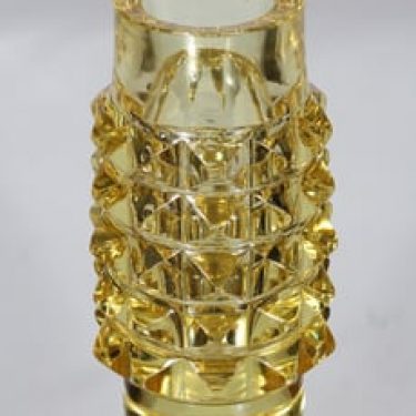 Riihimäen lasi Serpentiini taide-esine, signeerattu, suunnittelija Aimo Okkolin, signeerattu, massiivinen