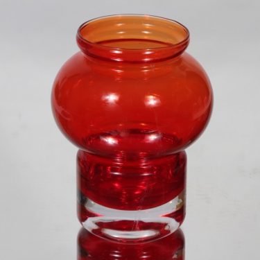 Riihimäen lasi Välkky kynttilälyhty, punainen, suunnittelija Tamara Aladin, pieni