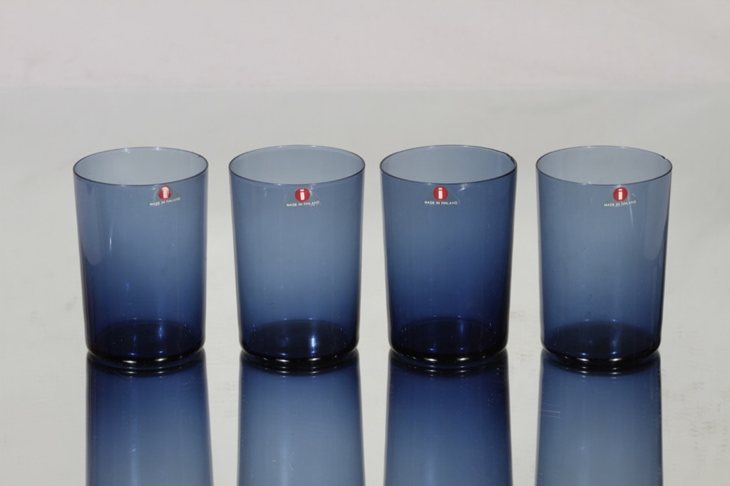 Iittala i-114 lasit, 18 cl, 4 kpl, suunnittelija Timo Sarpaneva, 18 cl, i-väri
