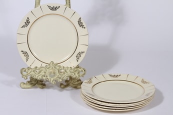 Arabia Irja lautaset, 6 kpl, suunnittelija , pieni, kultakoriste