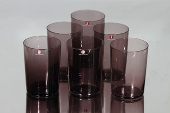 Iittala i-104 lasit, I-väri, 6 kpl, suunnittelija Timo Sarpaneva, I-väri, I-väri