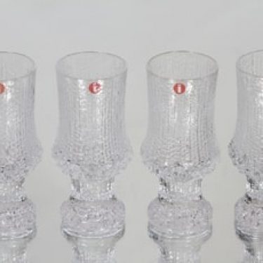 Iittala Ultima Thule lasit, 4 cl, 4 kpl, suunnittelija Tapio Wirkkala, 4 cl, pieni, 4 cl