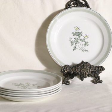Arabia Suvi dinner plates, 6 pcs, hand-painted
