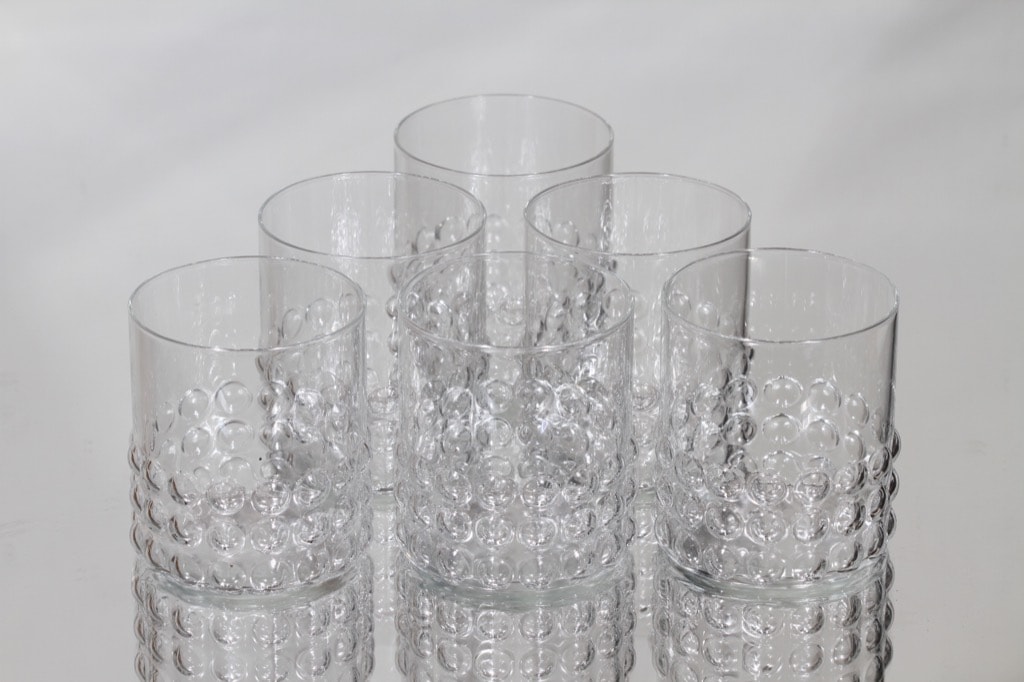 Riihimäen lasi Grappo lasit, 15 cl, 6 kpl, suunnittelija Nanny Still, 15 cl