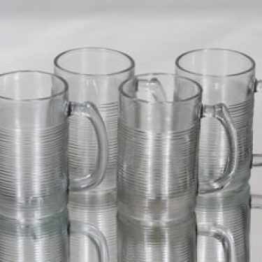 Riihimäen lasi Sinappituoppi lasituopit, 20 cl, 4 kpl, suunnittelija Tapio Wirkkala, 20 cl