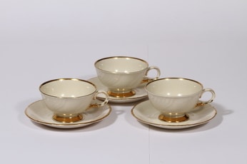 Arabia Kultakoriste kahvikupit, 3 kpl, suunnittelija , kultakoriste