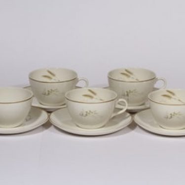 Arabia Tähkä teekupit, 5 kpl, suunnittelija , serikuva