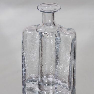 Riihimäen lasi Railo koristepullo, kirkas, suunnittelija Nanny Still,