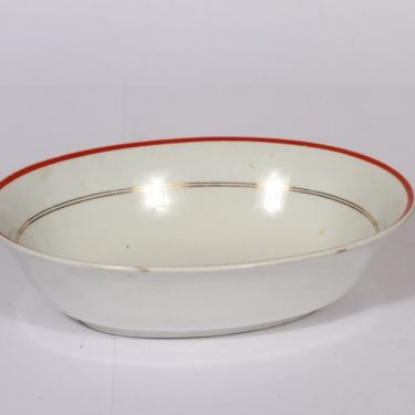Arabia R bowl, stripe decoration