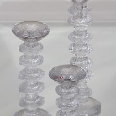 Iittala Festivo kynttilänjalat, eri kokoja, 3 kpl, suunnittelija Timo Sarpaneva, eri kokoja