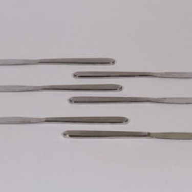 Hackman Scandia veitset, teräs, 6 kpl, suunnittelija Kaj Franck, teräs