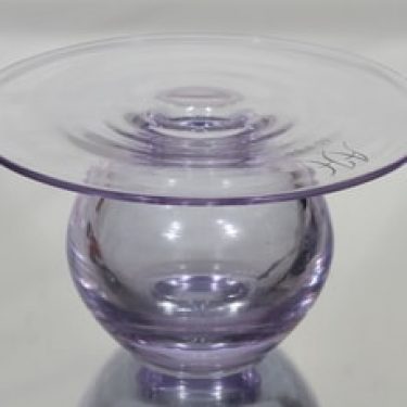 Riihimäen lasi Saturnus art glass, signed, designer Nanny Still, big